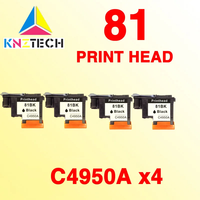 

4X Black compatible for 81 printhead C4950A compatible for hp81 print head compatible for Designjet 5000 5000ps 5500 5500ps