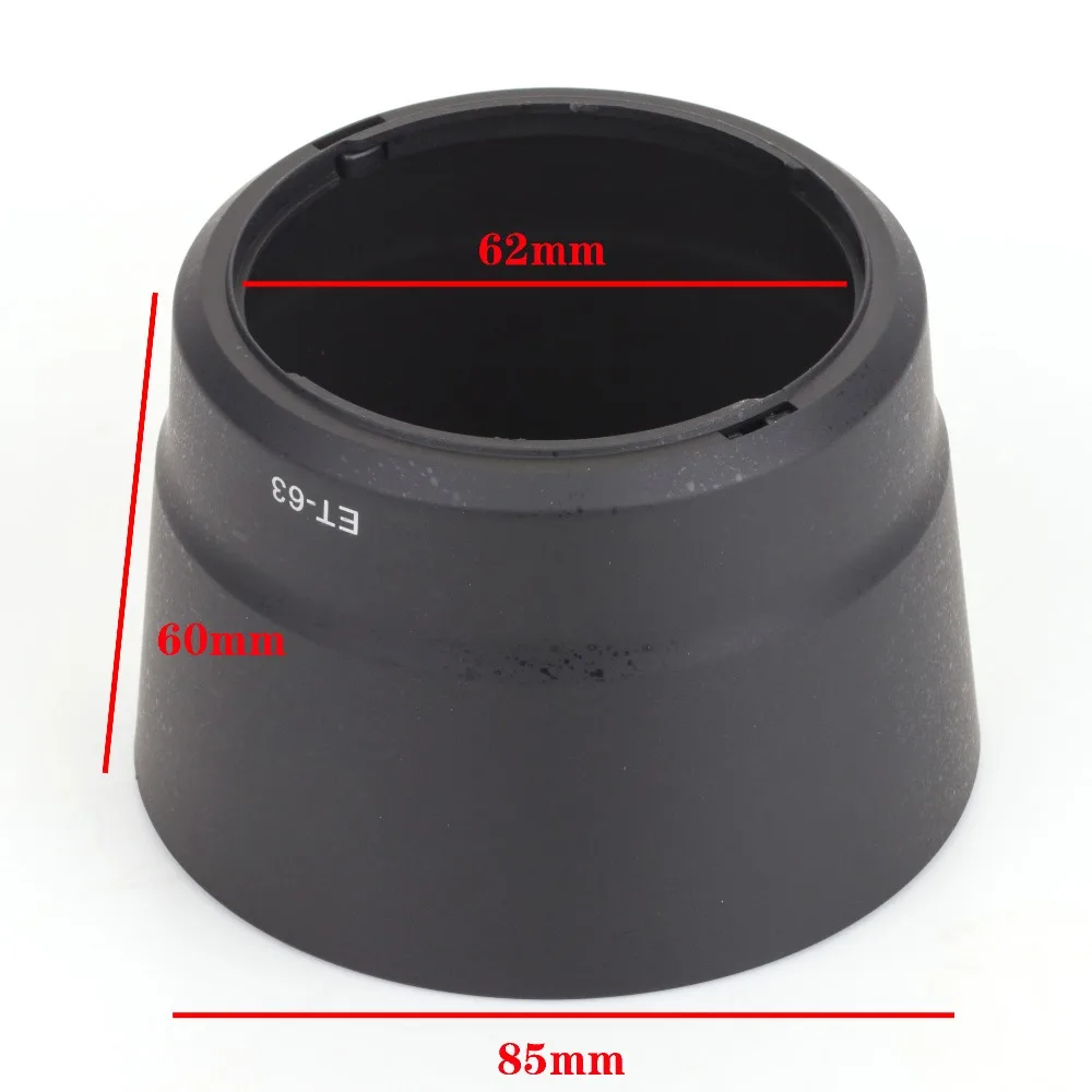 Pixco ET-63 Bayonet Mount Lens Hood For Canon EF-S 55-250mm f/4-5.6 IS STM Lens