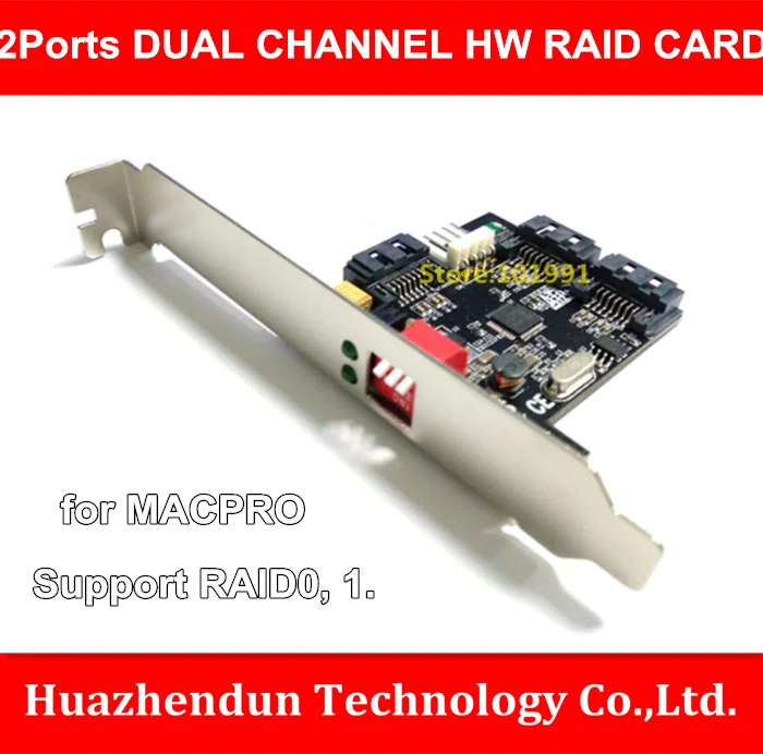 

New Arrivals 2-Ports SATAII Double Channel HW Raid Card for Hard Disk Accelerate Support Raid 0,1. 0/1