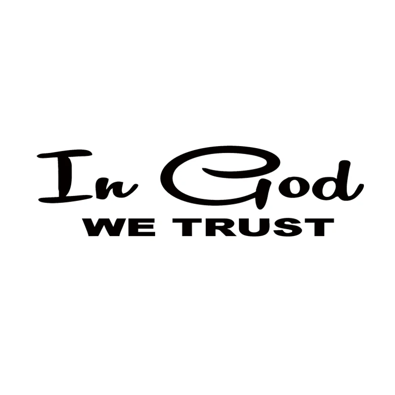 Car Stying In God We Trust Christian Religious Religion Jesus Car Window Decal Sticker Jdm