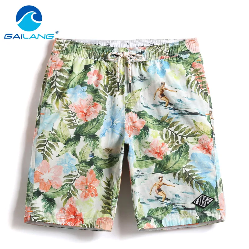 

Gailang Brand Men's Beach Board Shorts Swimwear Swimsuits Boardshorts Quick Drying Casual Men Boxer Trunks Short Bottoms Bermuda