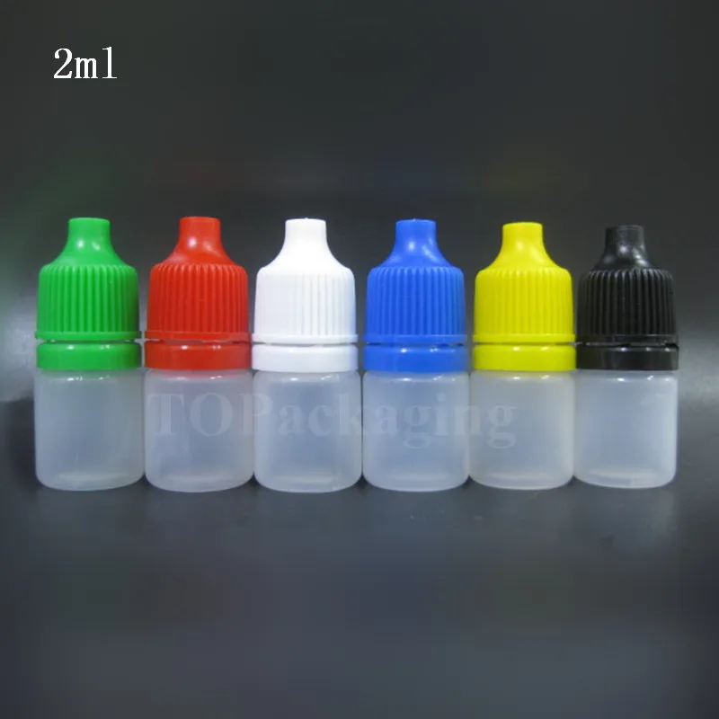 

2ml Empty Plastic Extrudable Dropper Bottle Eye Drops Liquid Dispenser Small Squeezable Pressure Bottle With Tamper Evident Cap