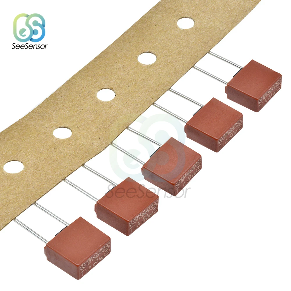 10 pz 1A 2A 3.15A 4A 5A 6.3A 250V 392 fusibile di plastica quadrato TV LCD scheda di alimentazione fusibili comunemente usati fusibile a colpo lento T1A T2A T3.15A