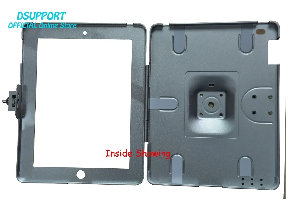 حامل حائط للكمبيوتر اللوحي مقاس 9.7 بوصة ، جهاز لوحي من سبائك الألومنيوم ، تصميم مضاد للسرقة ، مع قفل أمان