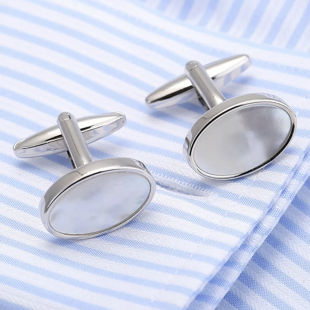 VAGULA Cufflinks Top Luxury Brand Bonito Gemelos Sea Shell Mother Pearl Men Cuff link Luxury gift  Button 179