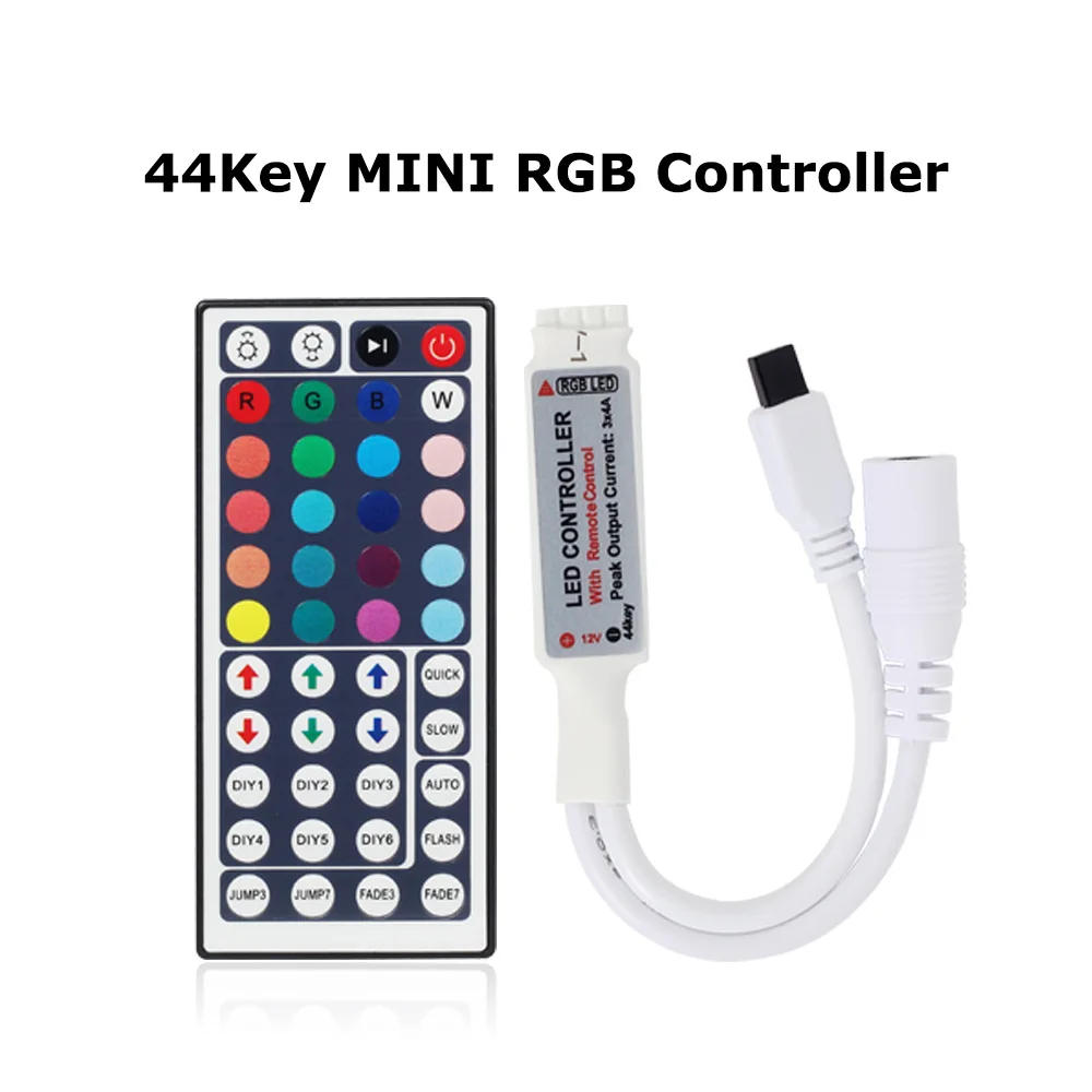 LED Strip Controller DC12V LED RGB Controler LED Lights Controller Remote Dimmer For RGB RGBW 3528 2835 5050 5730 LED Strip