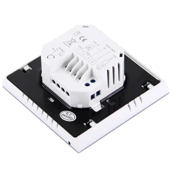 タッチスクリーンmodbusサーモスタット,プログラム可能,カラフル,水加熱用,modbus rs485機能付き