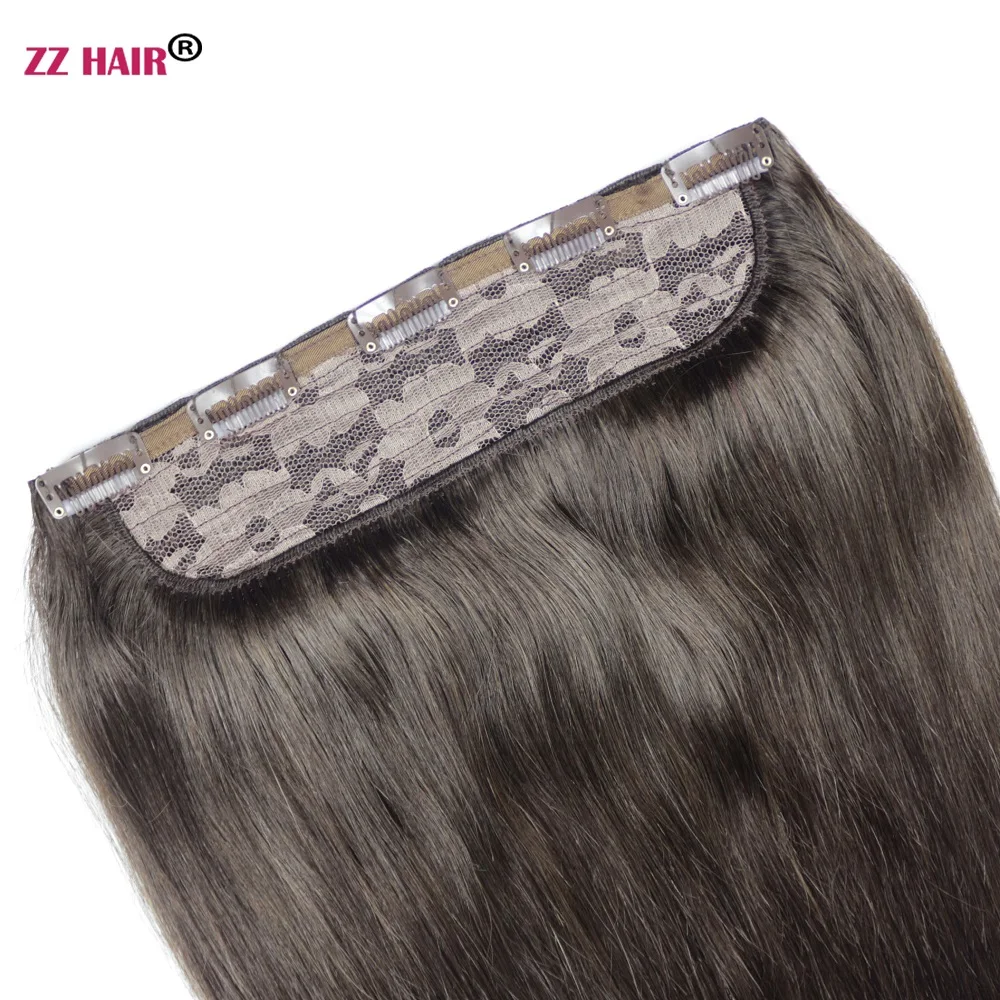 ZZHAIR Clip-in 100% Brazilian Human Remy Hair Extensions 16\