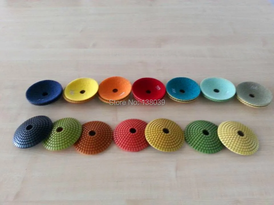 4" Diamond convex polishing pads for marble and granite 7pcs a lot