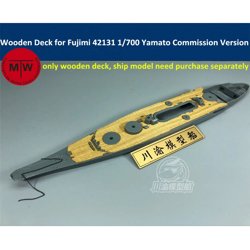 1/700 Scale Wooden Deck for Fujimi 42131 Battleship Yamato Commission Version