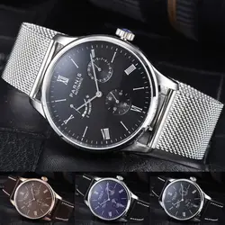 42mm Parnis Black Brown Blue Dial Date Power reserve Stainless steel Case Luxury Brand Automatic Movement men's Watch