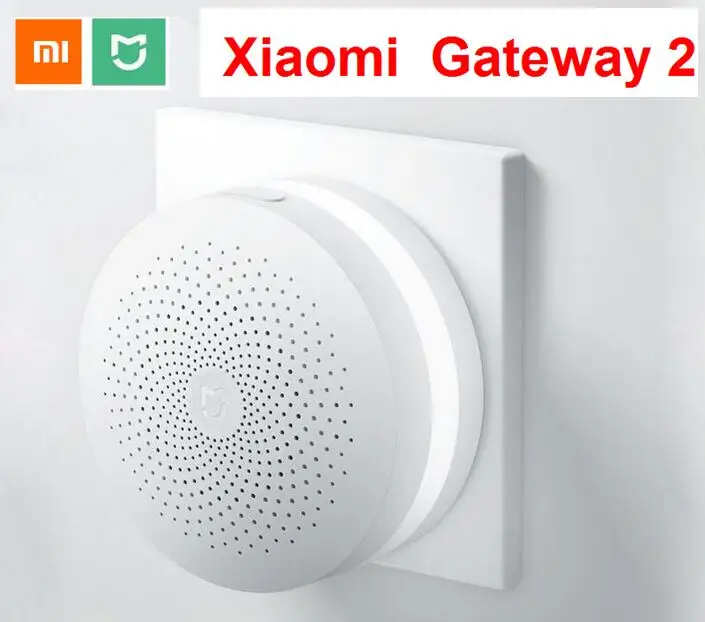 China Version Xiaomi Mijia Original Smart Home Multifunctional Gateway 2 Alarm System Intelligent Online Radio Night Light Bell