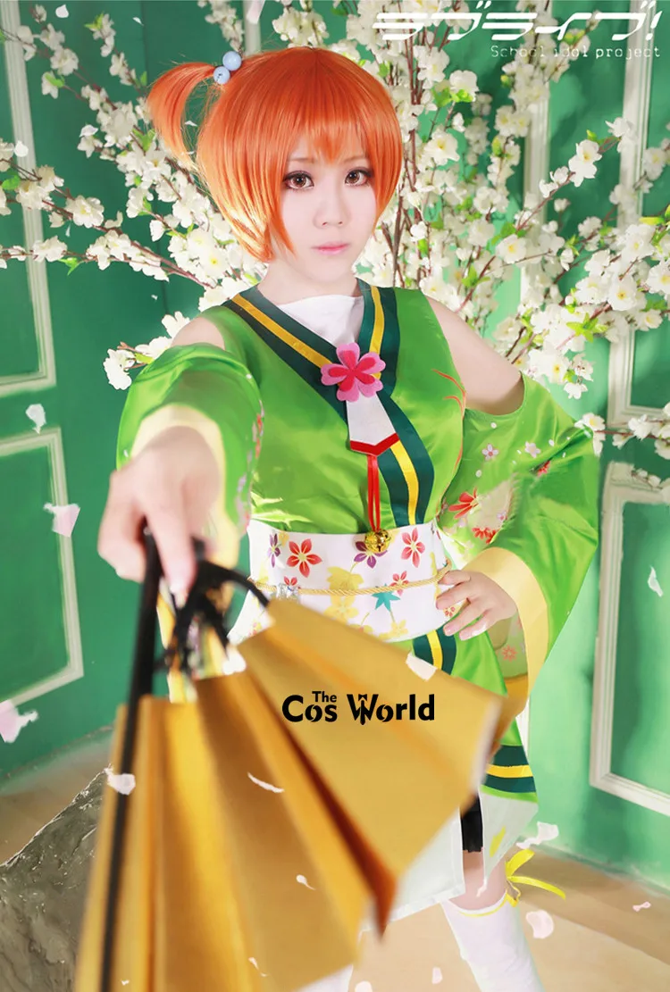 Love Live Kaguya No Shiro De Odoritai Angelic Angel Hoshizora Rin Kimono Outfit Anime Cosplay Costumes