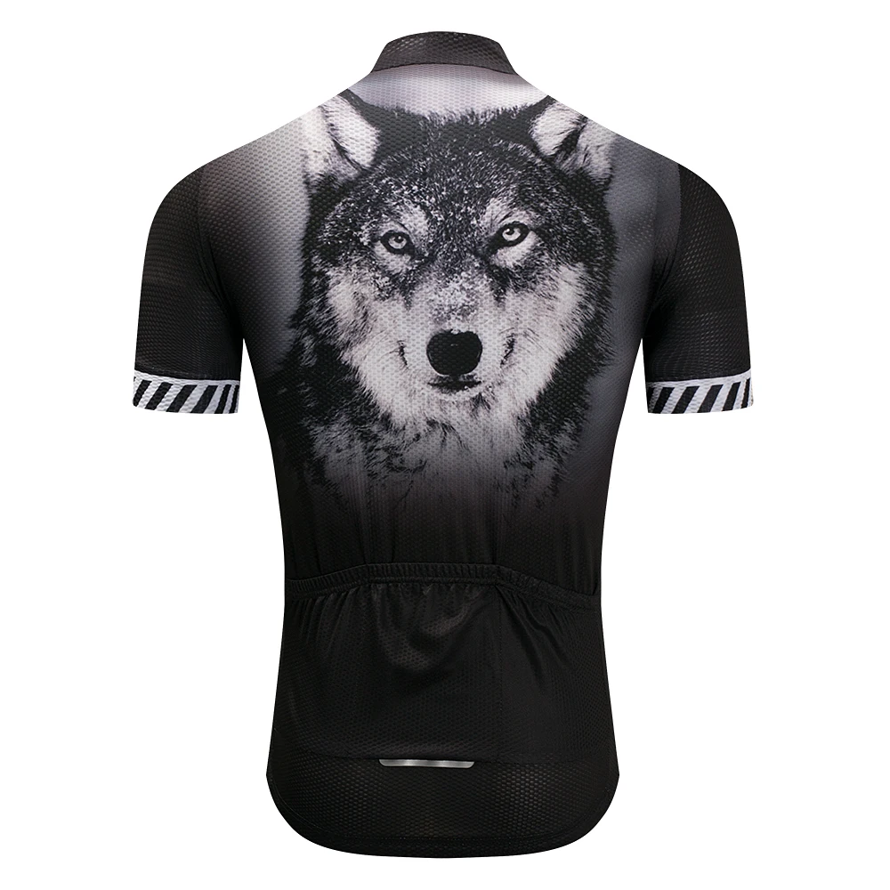 Cycling jersey Men\'s Bike jersey Breathable summer MTB Mountain Shirts Short sleeve Pro team Maillot Ciclismo Tops Racing wolf