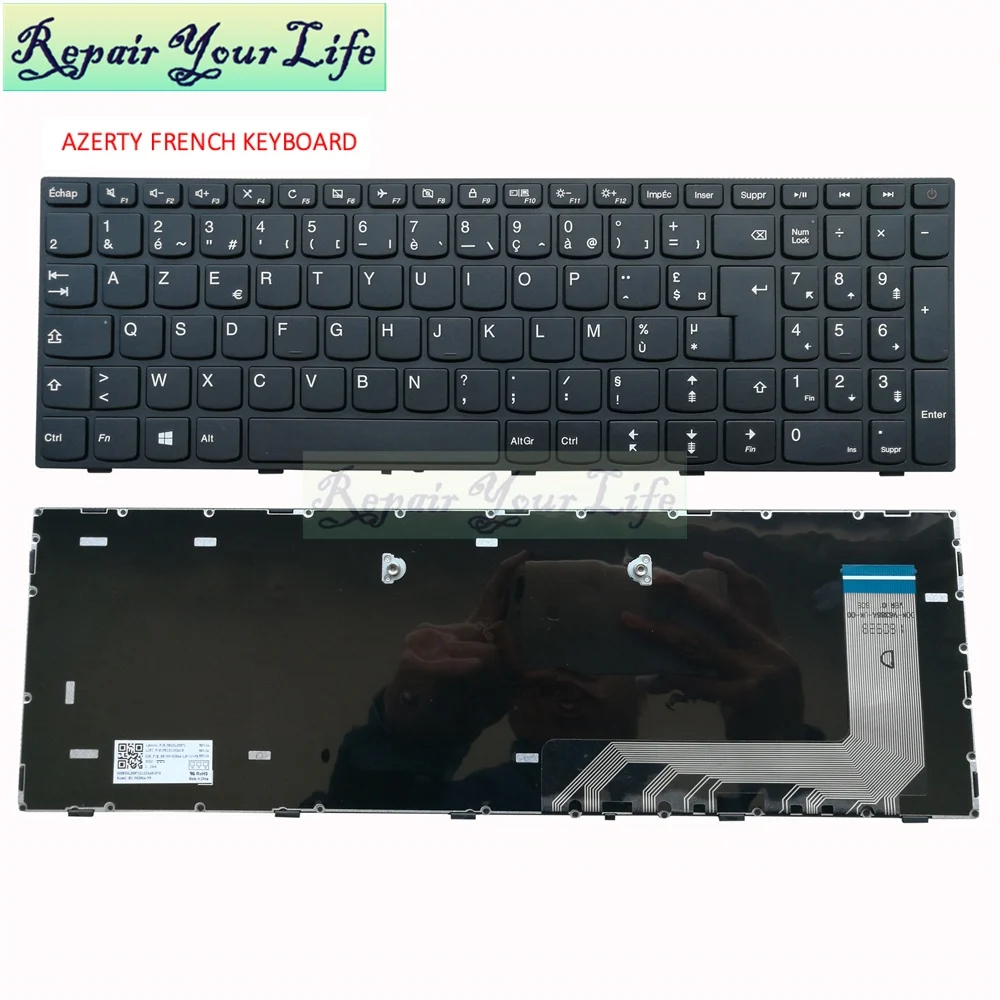 

French AZERTY Keyboard FR laptop Keyboards for Lenovo 110-17ISK 17IKB 110-17ACL 110-17IKB 110-17 5N20L25871 V6386A PK1311W2A18