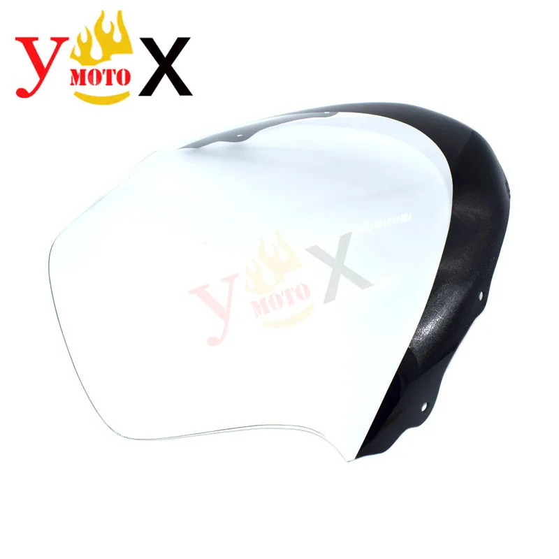 48CM Scooter Motorcycle Clear Short Windshield Windscreen Deflector For Suzuki Skywave Burgman AN400 AN250 2003-2006 2004 2005