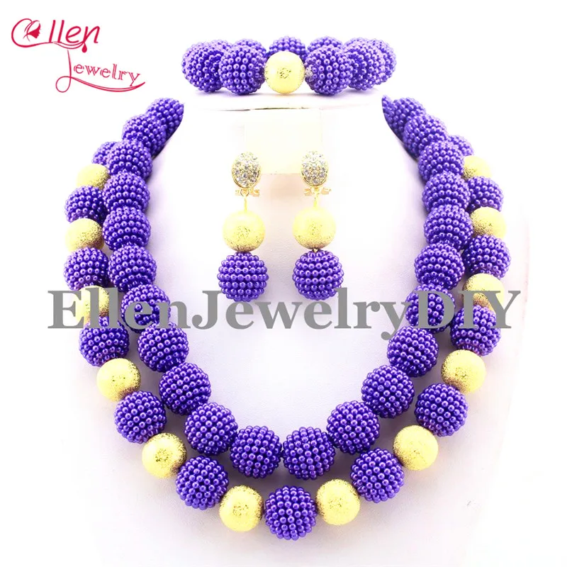 

Luxury Indian african Beads Jewelry Set nigerian Wedding beads Jewelry Sets African beaded Jewelry Sets Free Shipping E1077