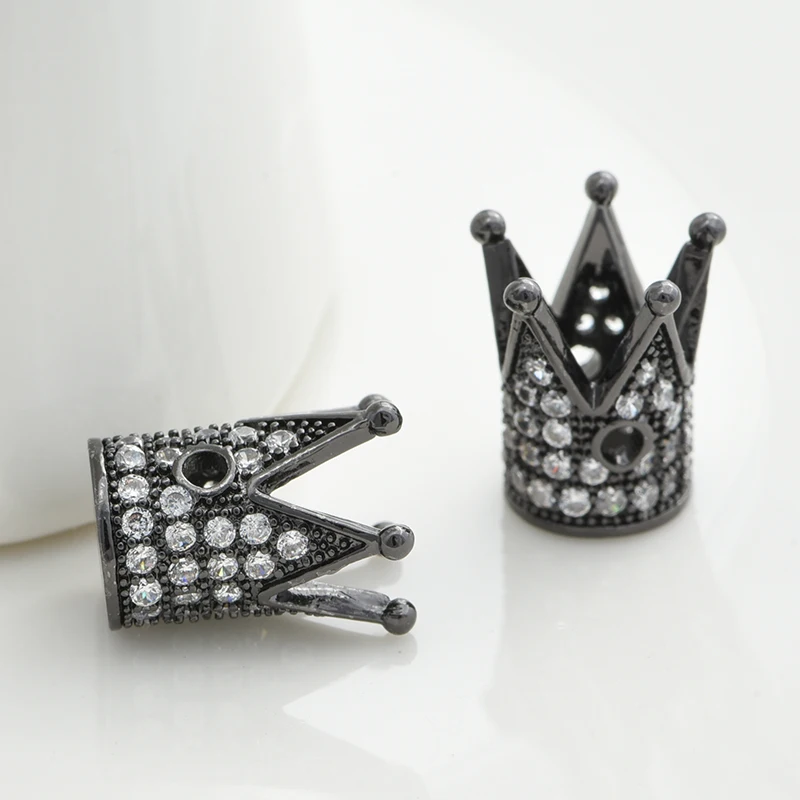 1 PCS 10*12mm Crown Beads for DIY Jewelry Findings Accessories Handmaade Woman Man Natural Stone Bracelets Gift