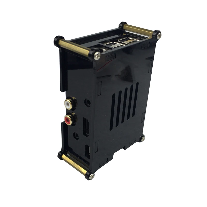 Raspberry Pi Placa De Áudio Analógica Acrílico Caso, HiFi Caixa de Cartão de Som DAC, Shell para Raspberry Pi 3 Modelo B +, 3B, 2B