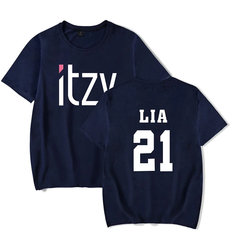 Новые футболки Kpop Itzy, летняя модная спортивная футболка для мужчин и женщин, Повседневная футболка с коротким рукавом и круглым вырезом, футболка унисекс, одежда, топы