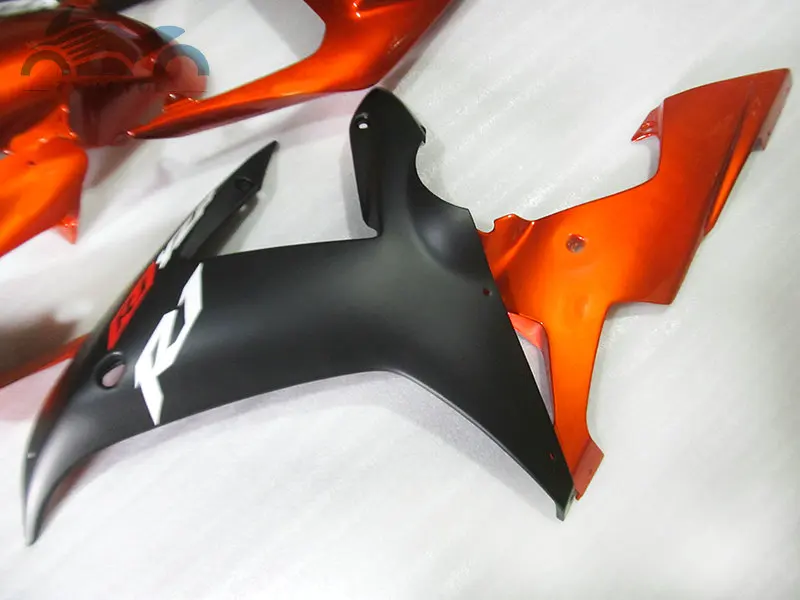 Customized motorcycle fairing Kits fit for YAMAHA 2002 2003 YZFR1 02 03 YZF R1 sports fairings black orange body parts RG06