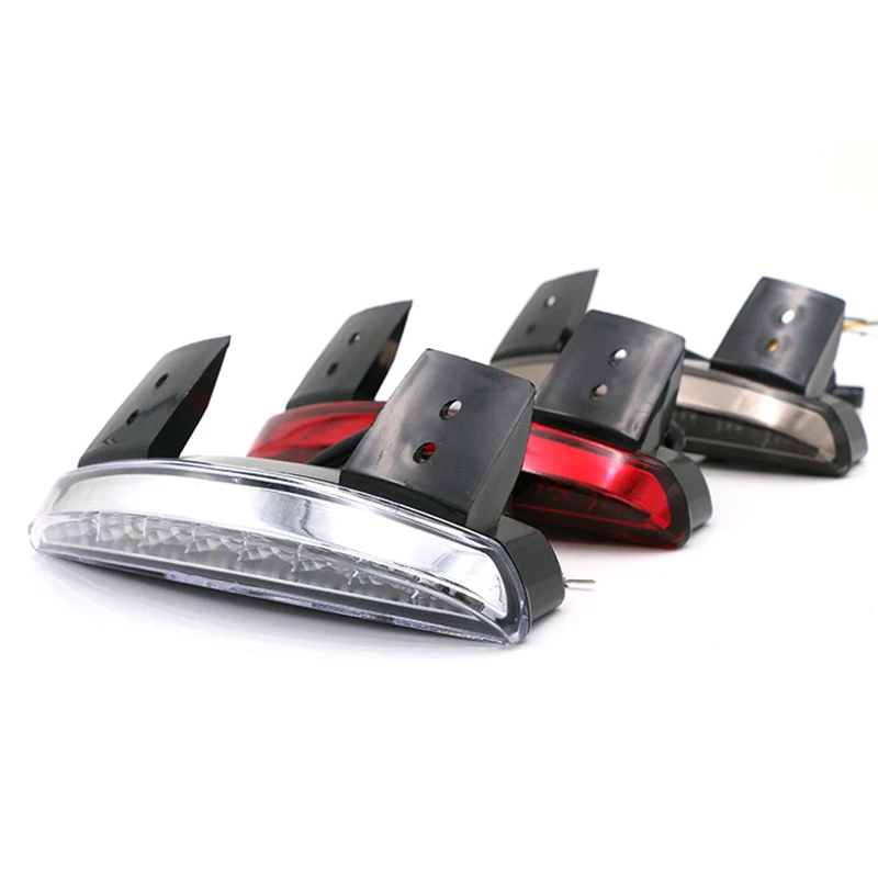 Motorcycle Mudguard Extender Fender LED Tail Light for Harley XL883/1200 Scooter Refit Signal Lights Moto Motorbike Brake Light