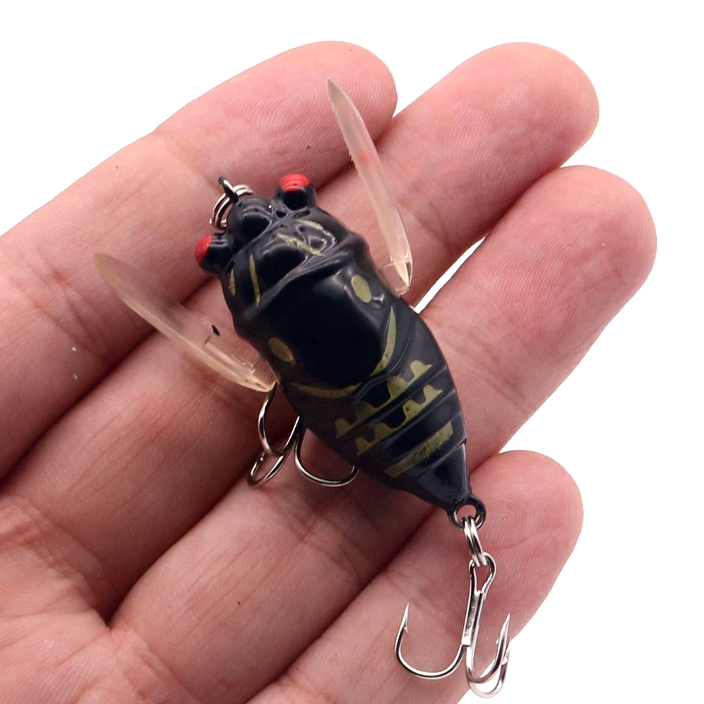 1pcs Bionic Cicada Hard Bait Fishing Lure 5cm/6g Simulation Minnow Fishing Wobblers Crankbait Pesca Insect Fishing Tackle