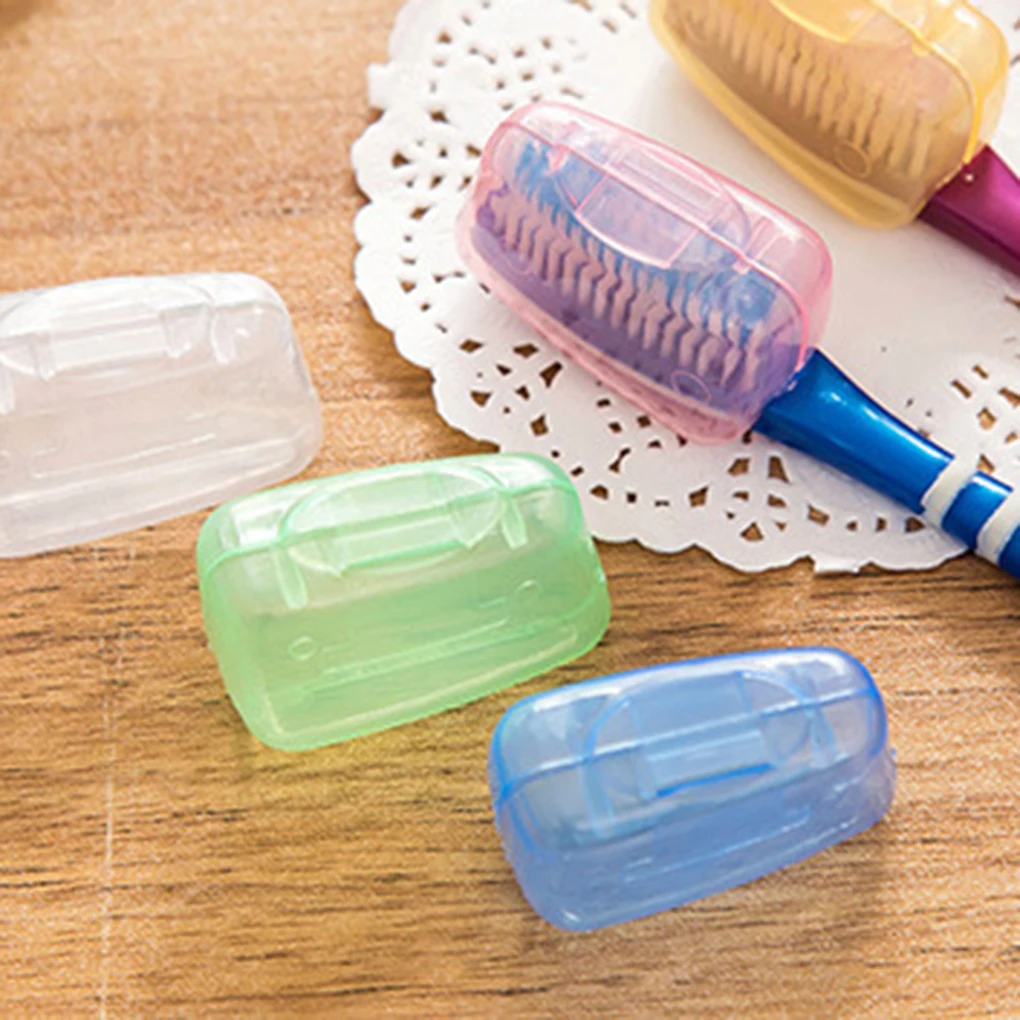 5pcs Travel Toothbrush Head Cover Toothbrush Caps Toothbrush Protective Caps Hike Case Brush Germproof Protector Random Color