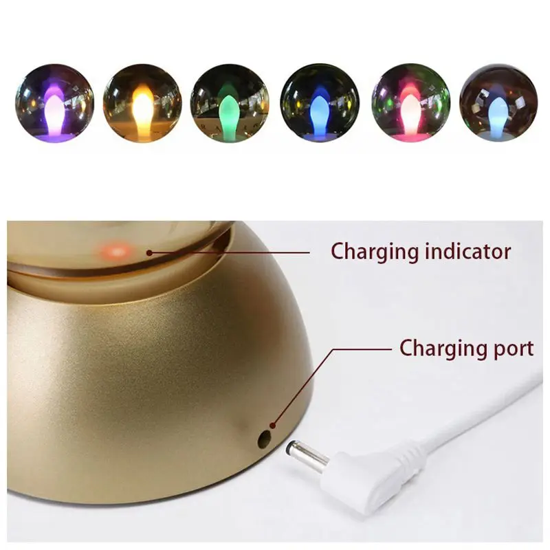 Multicolor Retro LED Night Light Bulb Lamp USB Rechargeable Table Desk Lamp Bedroom Bedside Night Lamp Home Decor Creative Gift