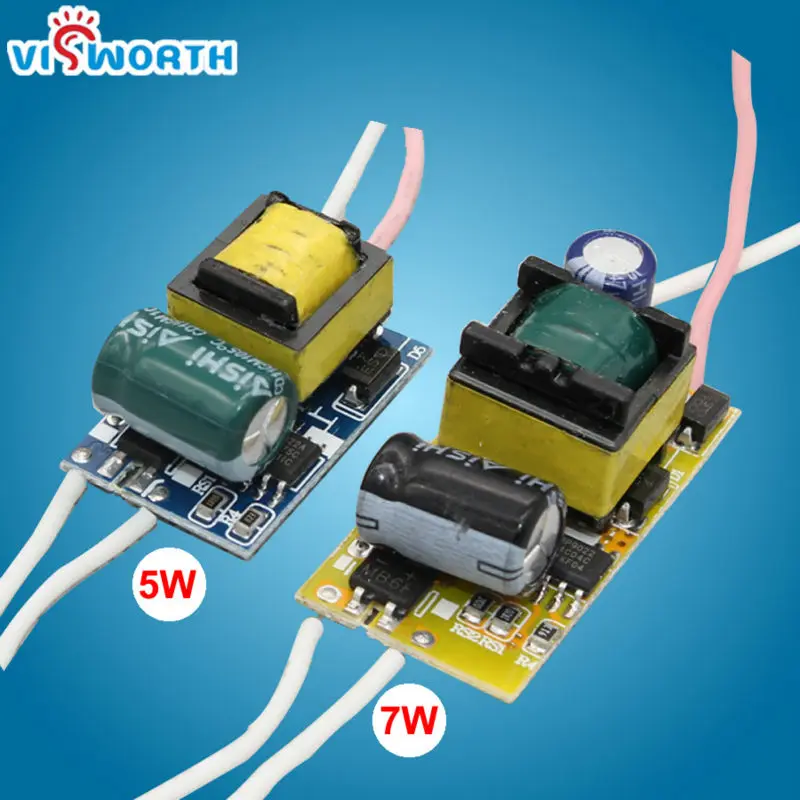 High Quality 5W 7W LED driver Lighting Transformers LED Lamp IC Driver High Power/5730 Driver With Wire Line 270mA~290mA