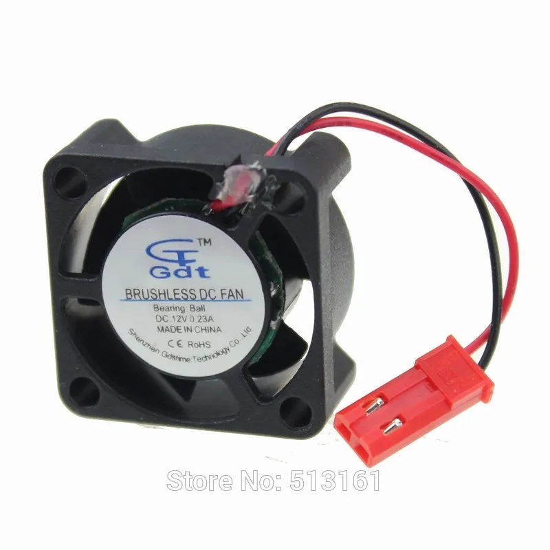 5 Cái/lô Gdstime 2510 25 mét x 25 mét x 10 mét 25 mét JST Nối DC Cooling Fan 12 V