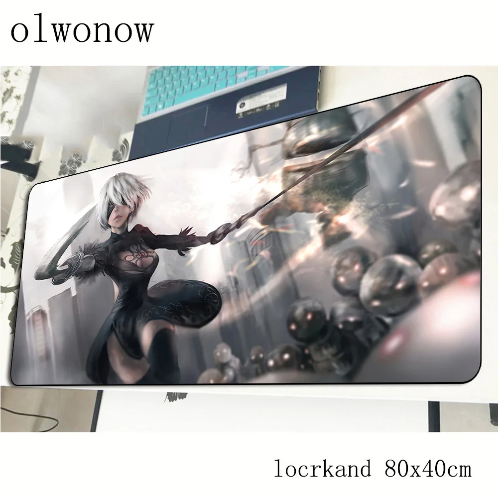 nier automata mouse pad 80x40cm New arrival mousepads best gaming mousepad gamer thick personalized mouse pads keyboard pc pad