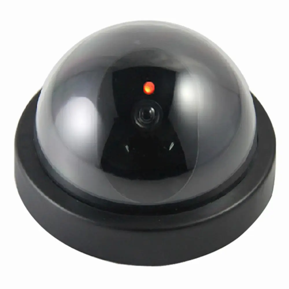 4pcs Dome Camera Dummy Waterproof Security CCTV Surveillance Camera With Flashing Red Led Light Outdoor Indoor Simulation Camera