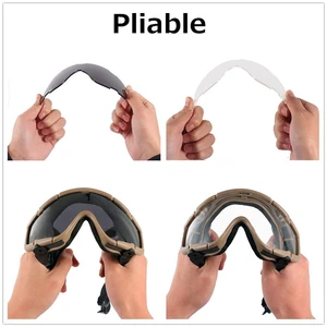 FMA Taktische ballistische Helmgläser, Anti-Schwarz-Sicherheitsbrillen für Seitenbahnenhelme, sauberes Objektiv, Airsoft, BK 12 Main Sales Military Balistic Helm - №9