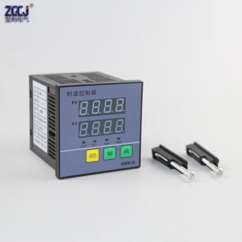 Termostato Digital de-50 a 1372 grados Celsius, controlador de temperatura con salida de alarma de zumbador y función de tiempo de 0 a 9999 segundos