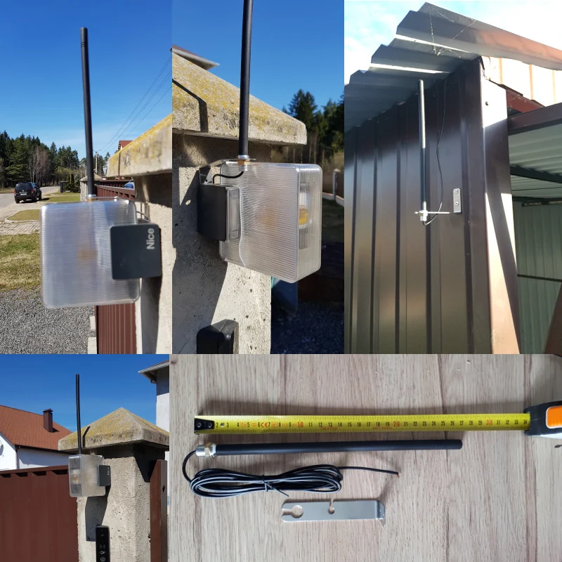 Outdoor Antenne Signal Booster Erweiterte Für 433,92 MHz 433MHz Garage Tür Tor Empfänger Fernbedienung Swithc