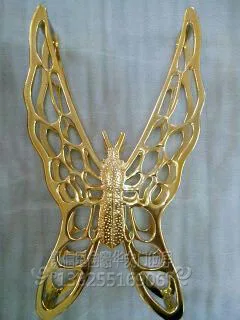 Golden butterfly modern bronze glass door handle door handle door handle Chinese handle