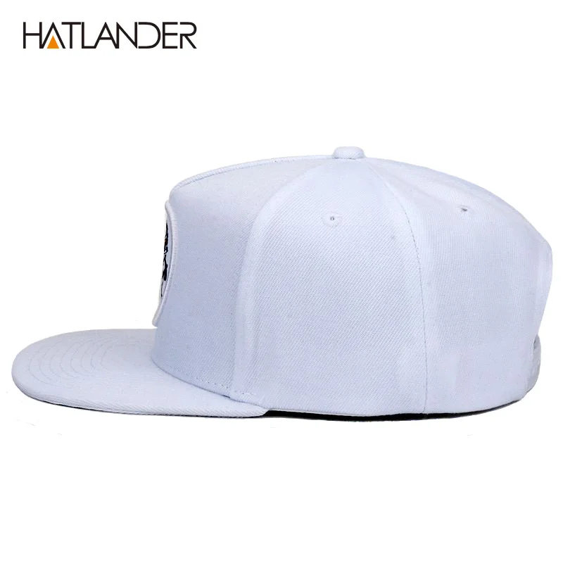 [HATLANDER]5 panel white baseball caps men women sports hats bone gorras Chief original snapback hip hop cap hat for boys girls