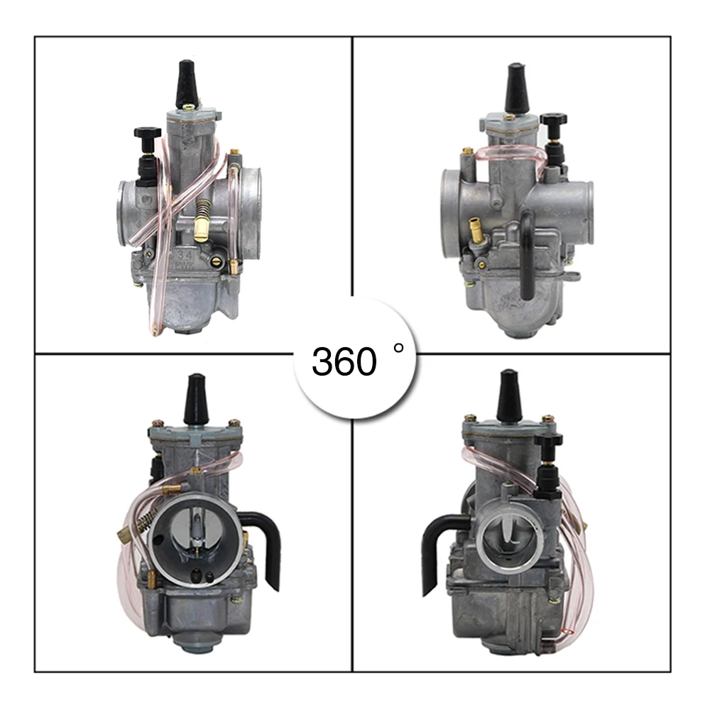 ZSDTRP Universal Motorcycle 2T/4T ZSDTRP PWK Carburetor 24 26 28 30 32 34 mm With Power Jet Fit Race Scooter ATV UTV