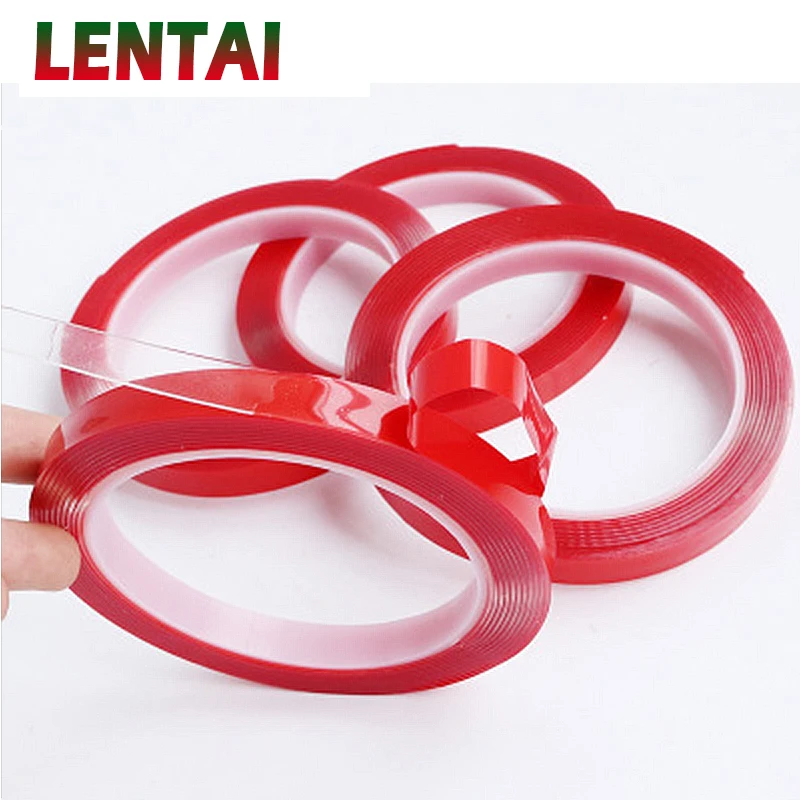 LENTAI 1PC Auto Car Double-Sided Tape Transparent Waterproof For Ford Focus 2 3 Fiesta Mondeo MK4 Ranger Toyota Corolla chr RAV4