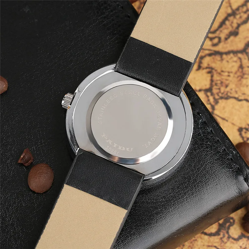 PAIDU Creative Turntable Men Watch Unique Rotation Dial Casual Sport Quartz Wristwatch Fashion Leisure Student Unisex Cool Clock