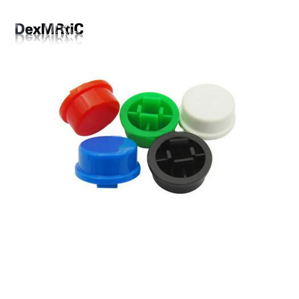 60pcs 12*12*7.3mm round button cap reset switch button cap multi color button caps