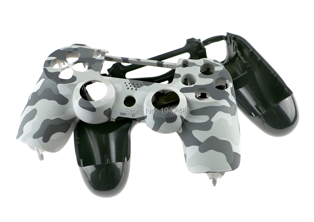 1set FOR PS4 JDS 001 JDM 011 2.0 full shell Camouflage Case Front+back Shell Housing Cover for PS4 DualShock 4 Controller