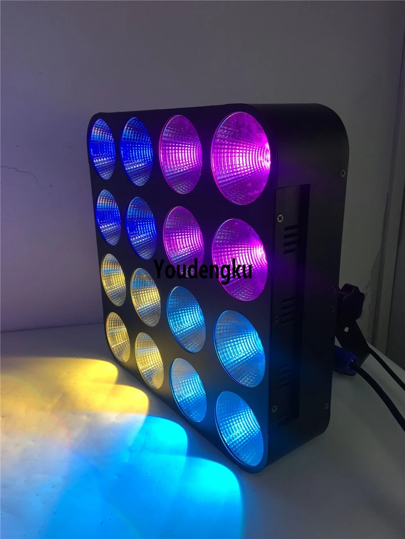 4 pieces 16x30w 3in1 RGB dot control LED Matrix Stage Blinder lighting led wash stage audience blinder light