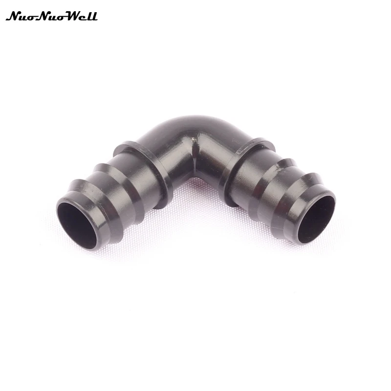 

5pcs NuoNuoWell 25mm PE Barbed Equal Elbow Connector Pipe Corner 90 Degree Elbow Hose Joint for Irrigation System Veg Plot Drip