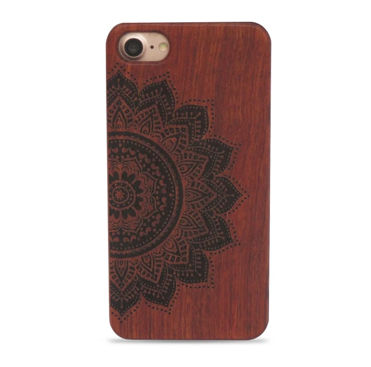 30 pcs 2017 Hot Sale New Laser Engrave Real Wood and plastic Custom Any Pattern DIY Logo For iPhone 8 7s 7 6s plus