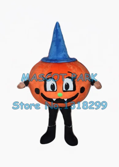 

mascot New blue hat Halloween Pumpkin Mascot Costume Adult Cartoon Character Hot Sale Halloween Pumpkin theme Fancy Dress