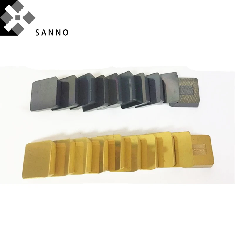 30PCS Square coating mills blade 4160511 cnc carbide milling inserts black / yellow coating tungsten steel face mills