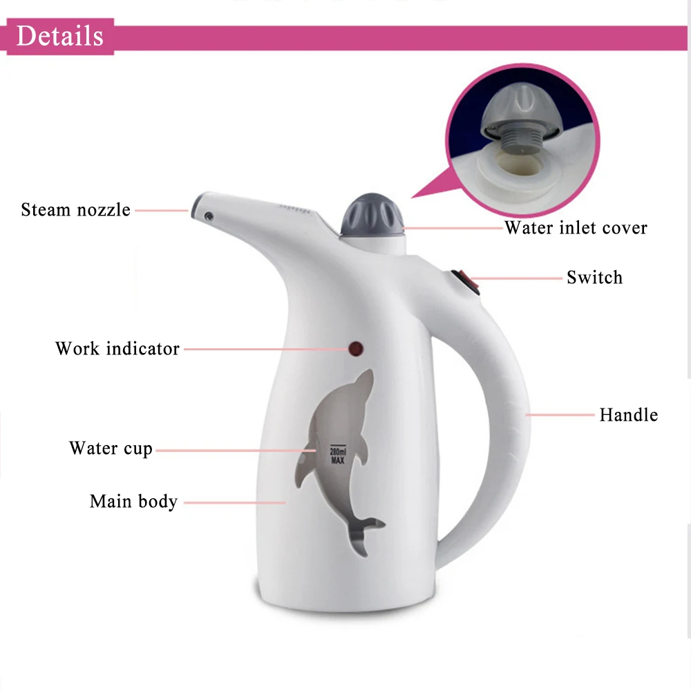 280ML Handheld Garment Steamers Water Tank iron Portable 750W Steam Iron Garment Brush Steamer iron