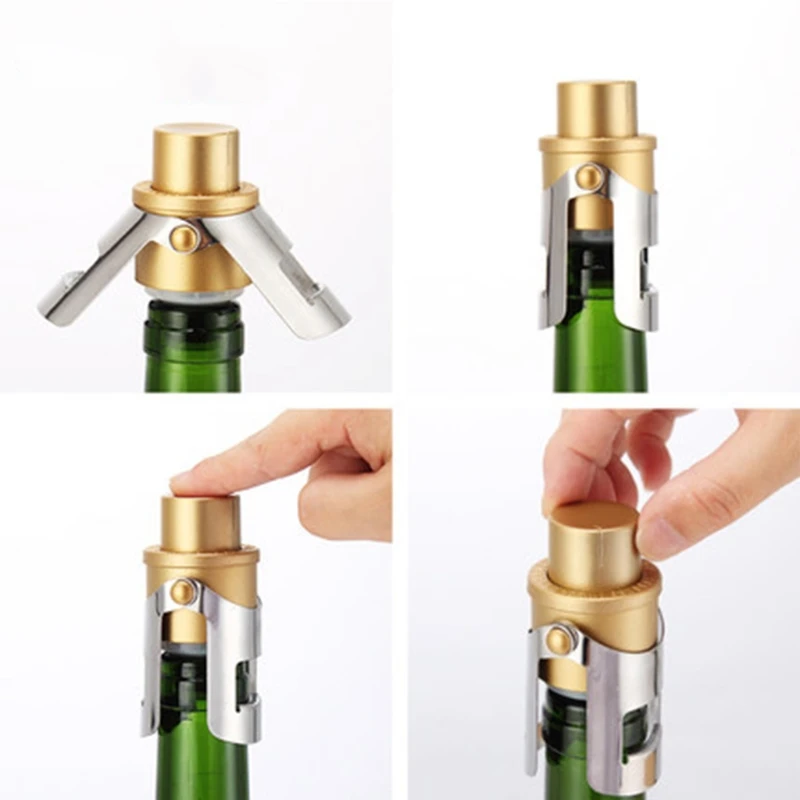 High Quality Stainless Steel Champagne Stopper Ck Sparkling Wine Bottle Plug Sealer Drop Ship